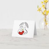 Leere Mutter und Kind Karte (Gelbe Blume)