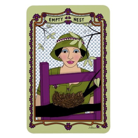 Leere Nest_A_4x6 Kühlschrank Magnet (Vertikal)