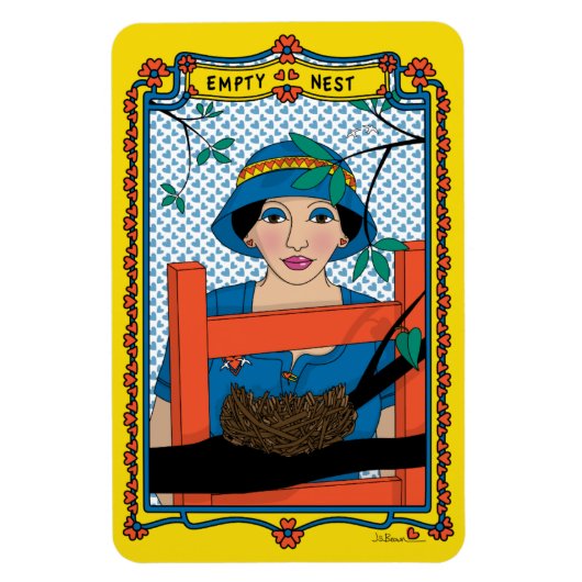 Leere Nest_B_4x6 Kühlschrank Magnet (Vertikal)