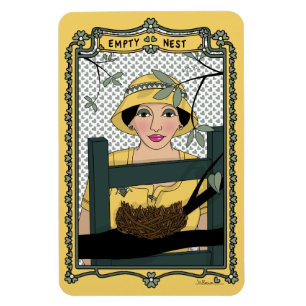 Leere Nest_C_4x6 Kühlschrank Magnet