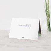 Leere Nest-Dann hat zwei Vogeleier Karte (Rückseite)