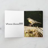 Leere Nest-Feier-Karte Karte (Innenseite)