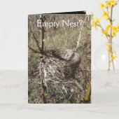 Leere Nest-Feier-Karte Karte (Gelbe Blume)