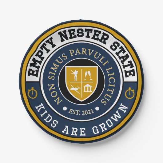 Leere Nester - Kinder sind Teller für Papierherste (Vorderseite)