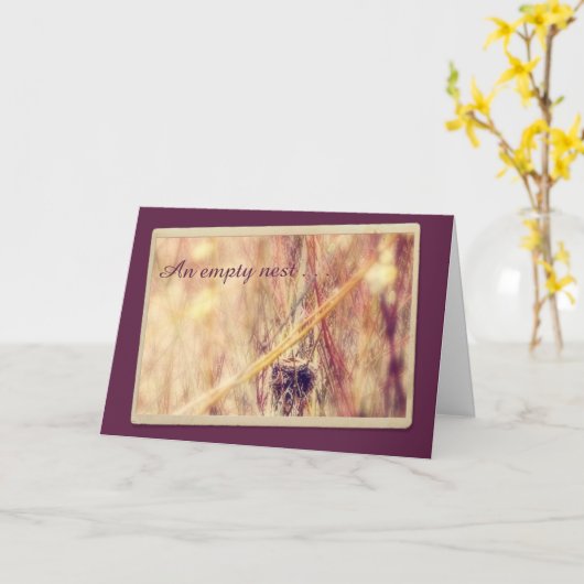 Leere Nestförderung Karte (Gelbe Blume)