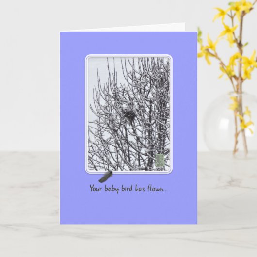 Leere Nestfreund Karte (Gelbe Blume)