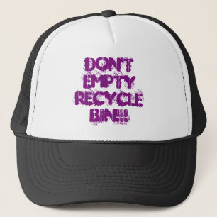 Leere nicht Bin Trucker Hut Recycelnd Truckerkappe