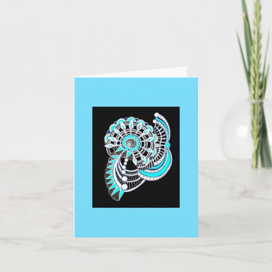 Leere Note Card (Snail) Karte (Vorderseite)