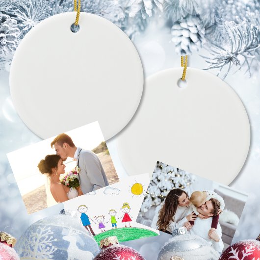 Leere Ornamente in BULK, IHREM FOTO oder IHREM TEX