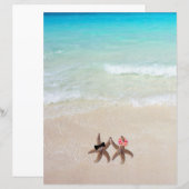 Leere Papier von Starfish Bridge Groom Beach Scene (Vorne/Hinten)
