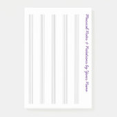 Leere Partitur für Reisende und Musiker N Post-it Klebezettel (Vorderseite)