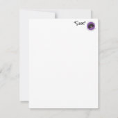 Leere Pekingese-Karte mit "Sink" Dankeskarte (Rückseite)