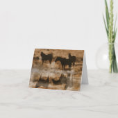 Leere Pferde-Mitteilungskarten Karte (Vorderseite)