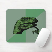 Leere Philosoraptor Mausunterlage Mousepad (Mit Mouse)