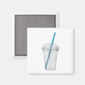 Leere Plastikglätter mit Stroh Magnet (Vorderseite/Rückseite)