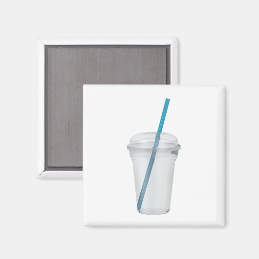 Leere Plastikglätter mit Stroh Magnet (Vorderseite/Rückseite)