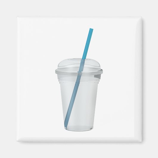 Leere Plastikglätter mit Stroh Magnet (Vorne)