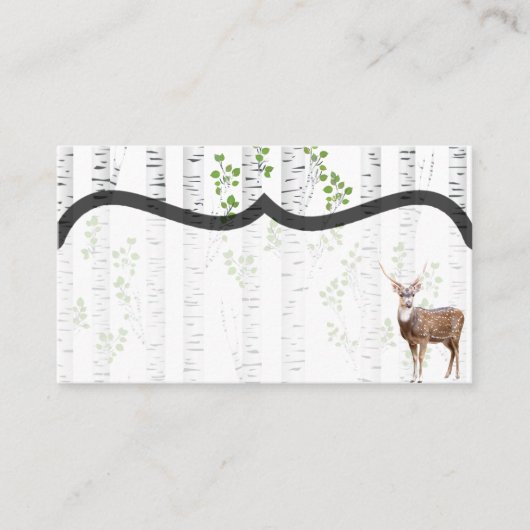 Leere Platzkarten Hirsch Dock Buck Waldlandjagd (Vorderseite)