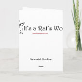 Leere Ratten-Karte Karte (Rückseite)