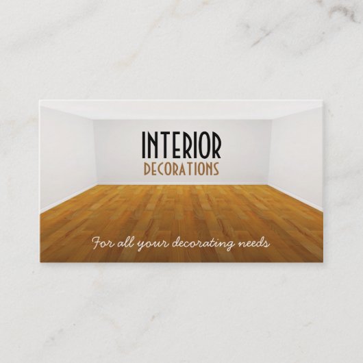 Leere Raum-Visitenkarte Visitenkarte (Vorderseite)