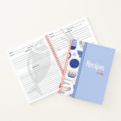 Leere Rezept Kochbuch schreiben Notizblock (Innenseite)