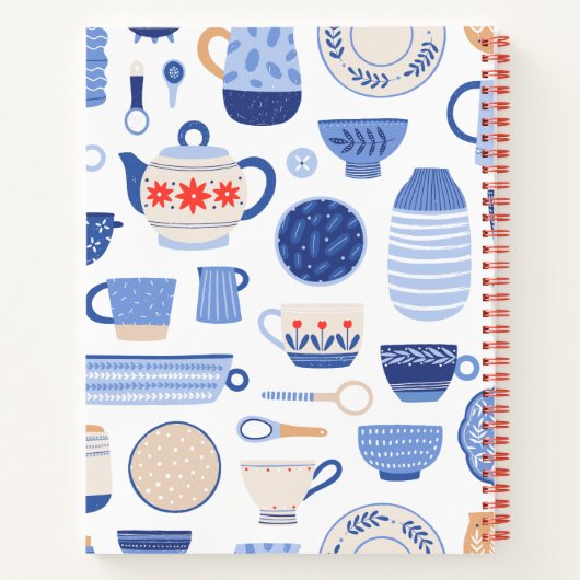 Leere Rezept Kochbuch schreiben Notizblock (Rückseite)