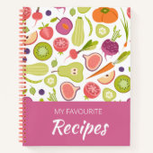 Leere Rezept Kochbuch schreiben Notizblock (Vorderseite)