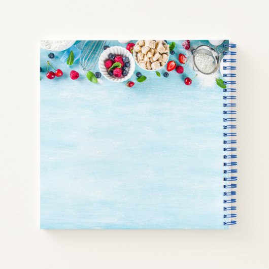 Leere Rezept Kochbuch schreiben Notizblock (Rückseite)