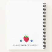 Leere Rezept Kochbuch schreiben Notizblock (Rückseite)