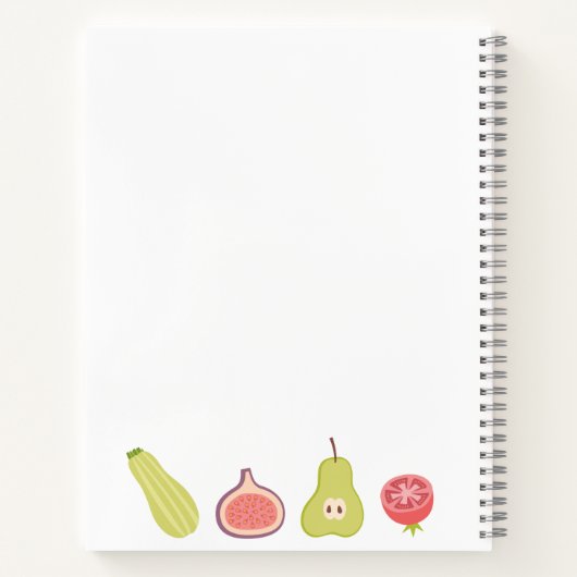 Leere Rezept Kochbuch schreiben Notizblock (Rückseite)