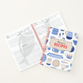 Leere Rezept Kochbuch schreiben Notizblock (Innenseite)