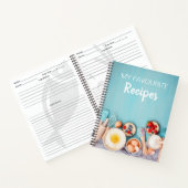 Leere Rezept Kochbuch schreiben Notizblock (Innenseite)