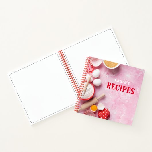 Leere Rezept Kochbuch schreiben Notizblock (Innenseite)