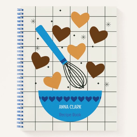 Leere Rezept Kochbuch schreiben Notizblock (Vorderseite)