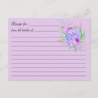 Leere Rezeptionskarten: Blume Bouquet Postcard Postkarte