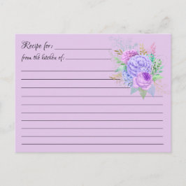 Leere Rezeptionskarten: Blume Bouquet Postcard Postkarte