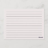 Leere Rezeptionskarten: Rose Bouquet Postcard Postkarte (Rückseite)