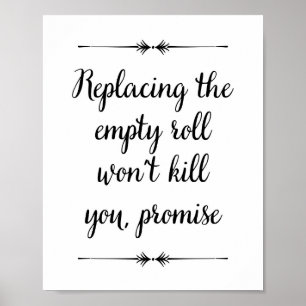 Leere Roll zu ersetzen, wird dich nicht umbringen, Poster