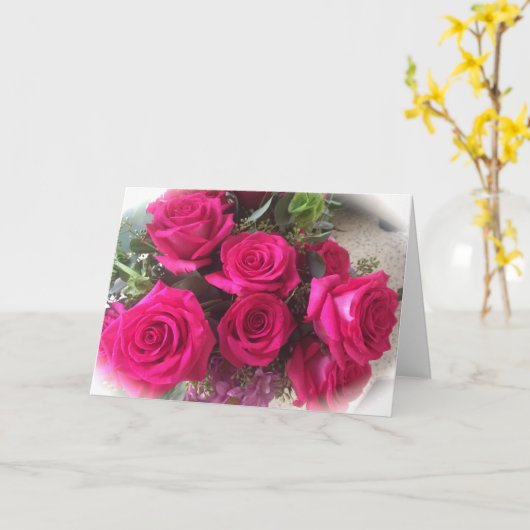 Leere Rosen-Gruß-Karte Karte (Gelbe Blume)