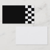 leere Schachbrettgeschäftskarte Visitenkarte (Vorne/Hinten)