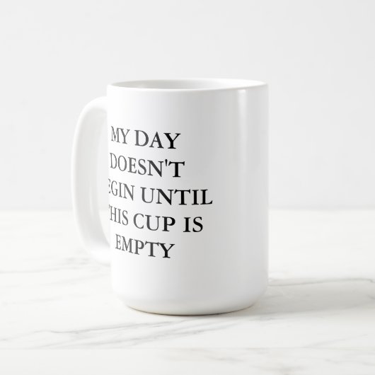 LEERE SCHALE KAFFEETASSE (Vorderseite Links)