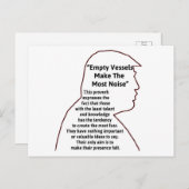 Leere Schiffe Trump Postcard Postkarte (Vorne/Hinten)