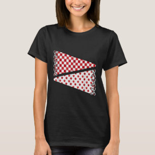 Leere Schulgeist-Teamfarben Spieltag Rot Fußb T-Shirt
