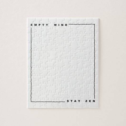 Leere Seele bleibe Puzzle (Vertikal)