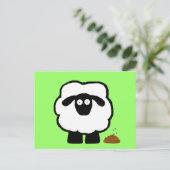 Leere Sheep-Postkarten Postkarte (Stehend Vorderseite)