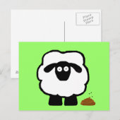 Leere Sheep-Postkarten Postkarte (Vorne/Hinten)