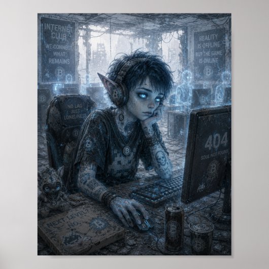 Leere / Spieler / Internetclub Poster (Vorne)