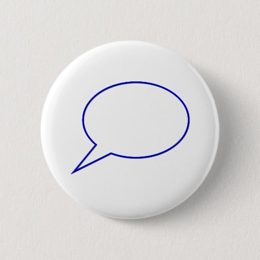 Leere Spracheblase #2 Button (Vorderseite)