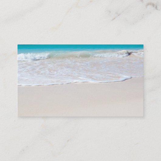 Leere Starfish Plumeria Ocean Escort Platzkarten (Rückseite)