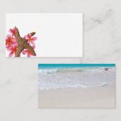 Leere Starfish Plumeria Ocean Escort Platzkarten (Vorne/Hinten)